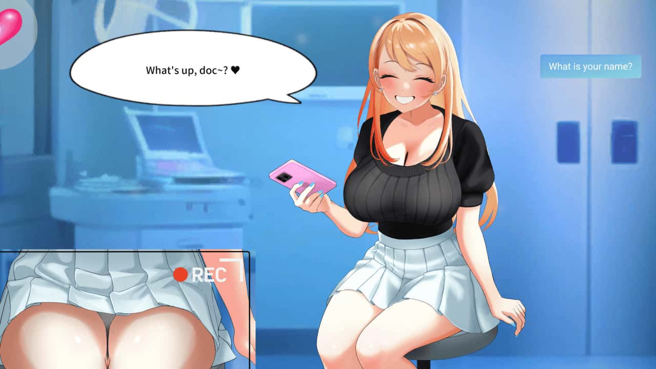 与金发大学辣妹的心跳体检！Health Check with the Blonde College Babe!